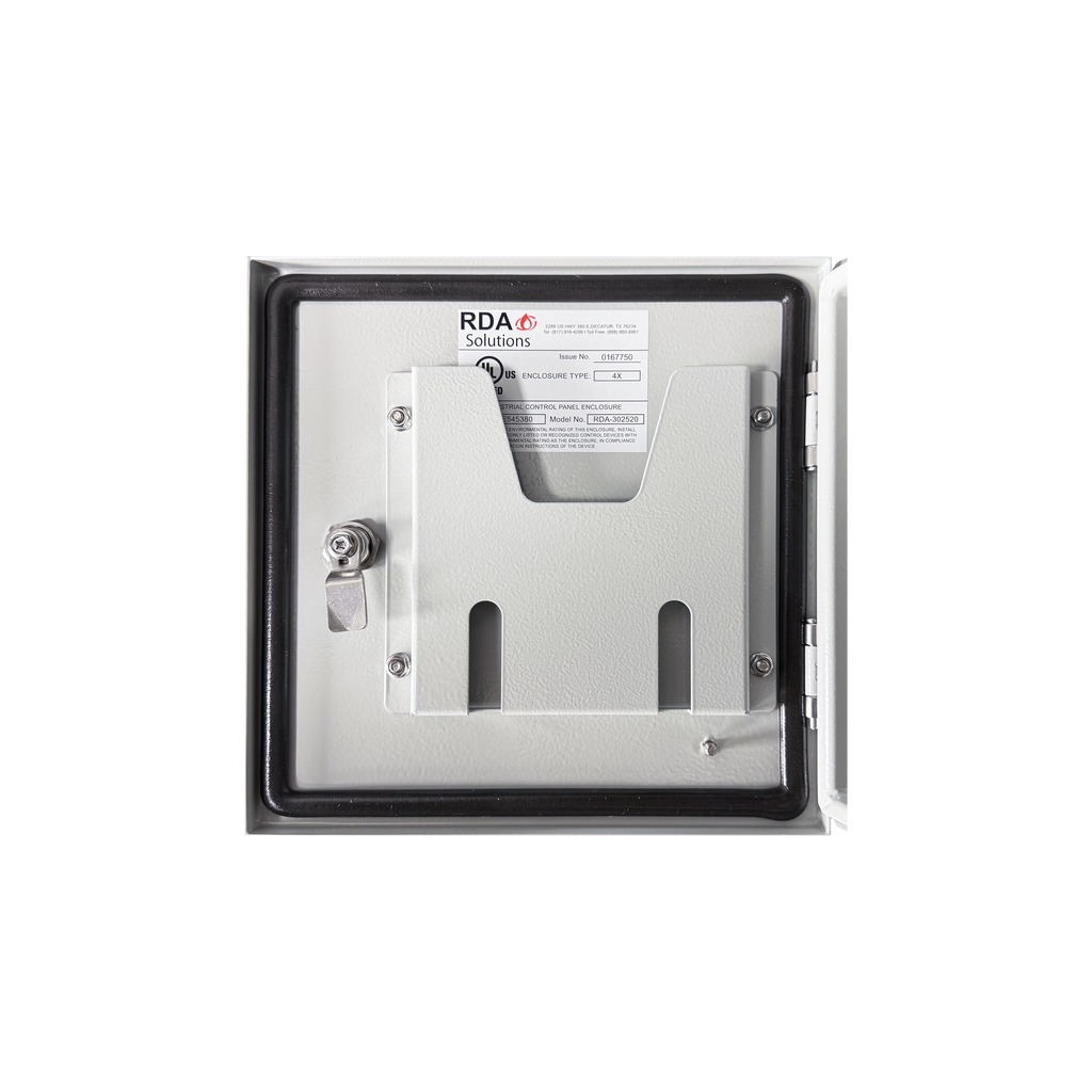 Vizor 12" x 12" x 8" Steel Control Panel Enclosure - UL Listed Type 4X (CP-121208-UL)
