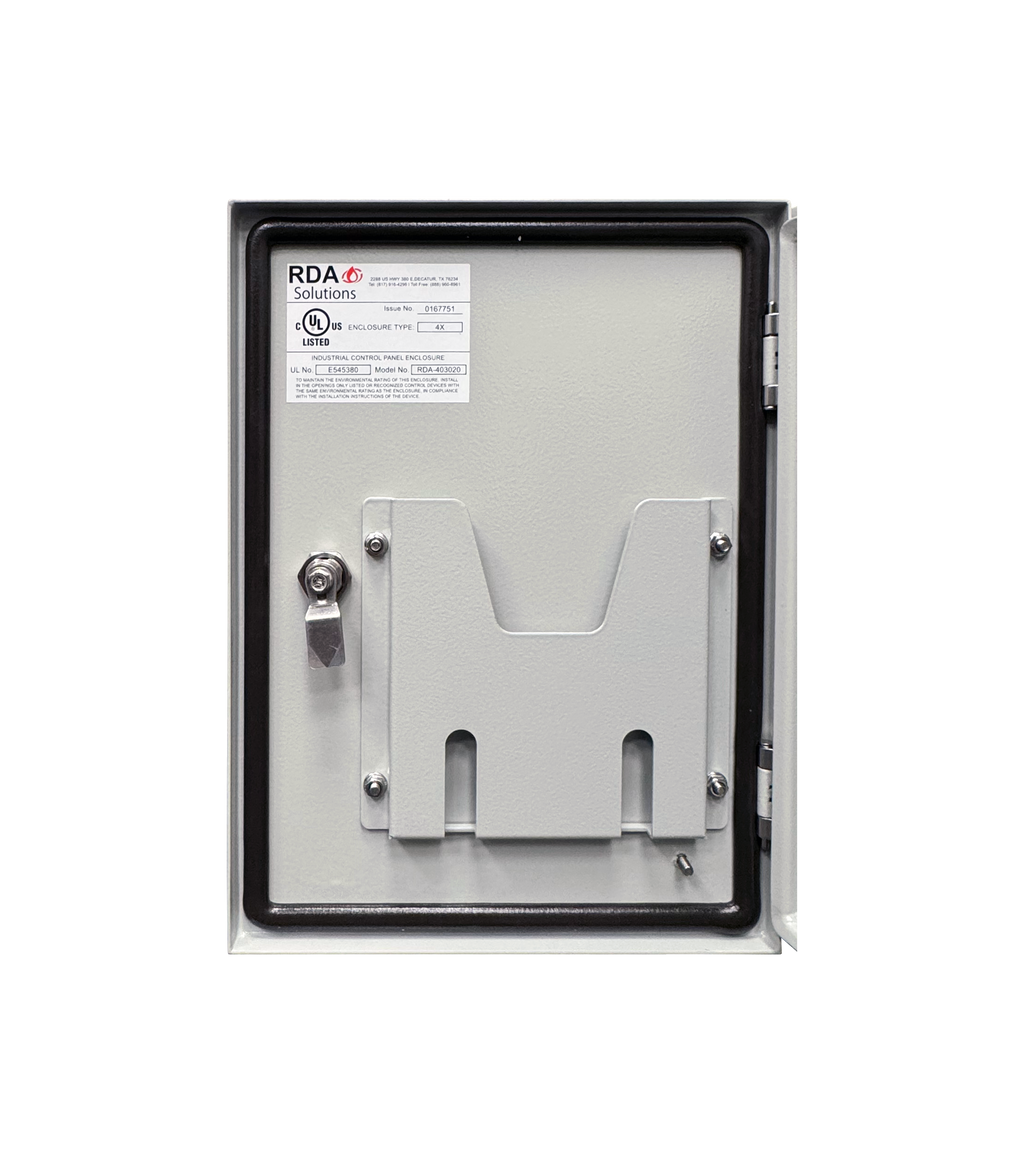 Vizor 16" x 12" x 8" Steel Control Panel Enclosure - UL Listed Type 4X (CP-161208-UL)