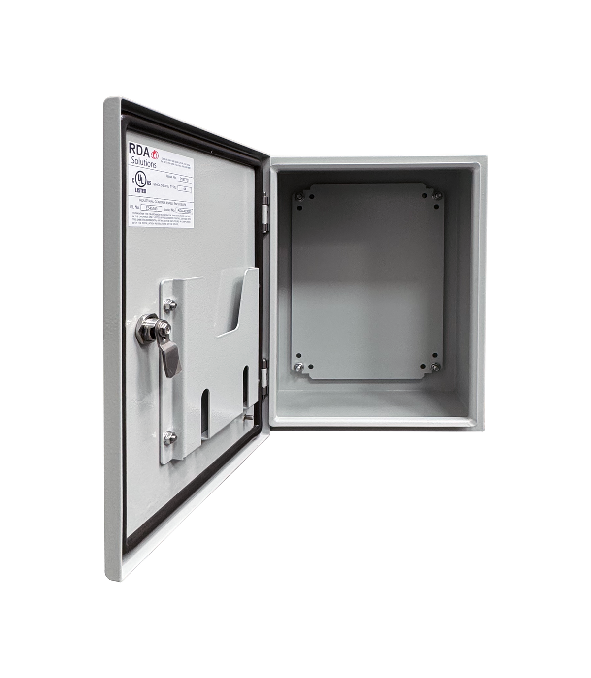Vizor 16" x 12" x 8" Steel Control Panel Enclosure - UL Listed Type 4X (CP-161208-UL)