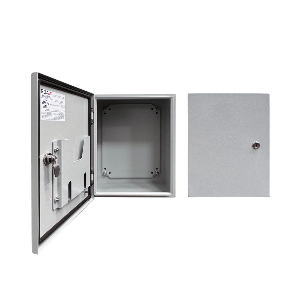 Vizor 16" x 12" x 8" Steel Control Panel Enclosure - UL Listed Type 4X (CP-161208-UL)