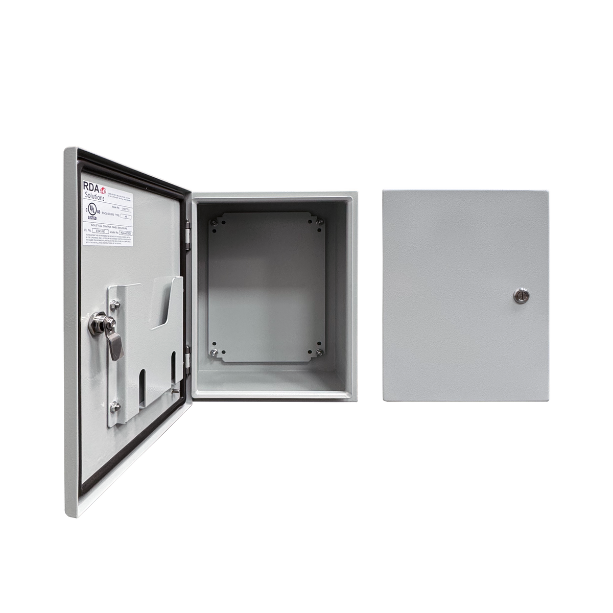 Vizor 16" x 12" x 8" Steel Control Panel Enclosure - UL Listed Type 4X (CP-161208-UL)