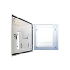 Vizor 16" x 16" x 8" Steel Control Panel Enclosure - White, UL Listed Type 4X (CP-161608-UL-White)