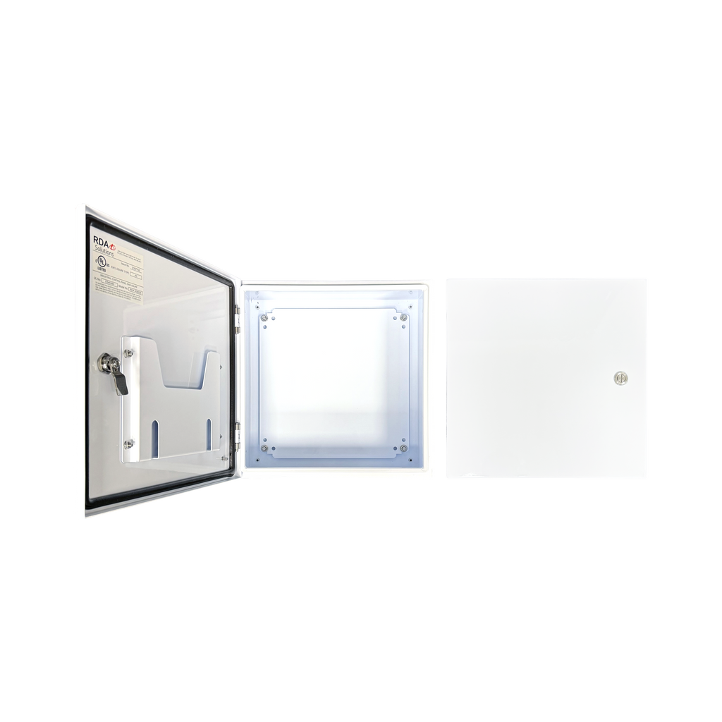 Vizor 16" x 16" x 8" Steel Control Panel Enclosure - White, UL Listed Type 4X (CP-161608-UL-White)
