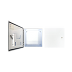 Vizor 16" x 16" x 8" Steel Control Panel Enclosure - White, UL Listed Type 4X (CP-161608-UL-White)
