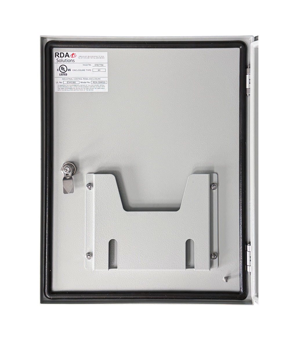 Vizor 20" x 16" x 8" Steel Control Panel Enclosure - UL Listed Type 4X (CP-201608-UL)