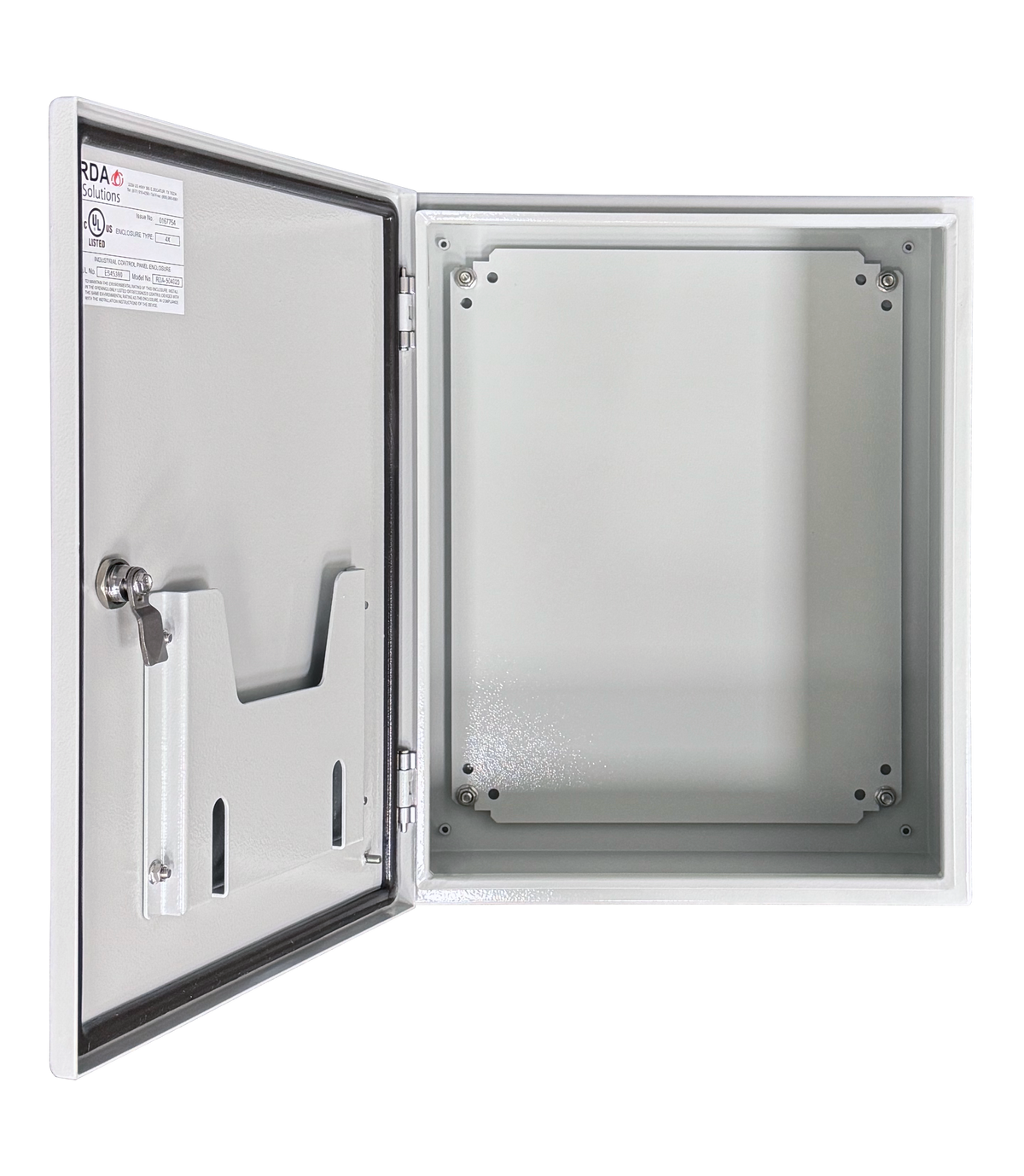 Vizor 20" x 16" x 8" Steel Control Panel Enclosure - UL Listed Type 4X (CP-201608-UL)