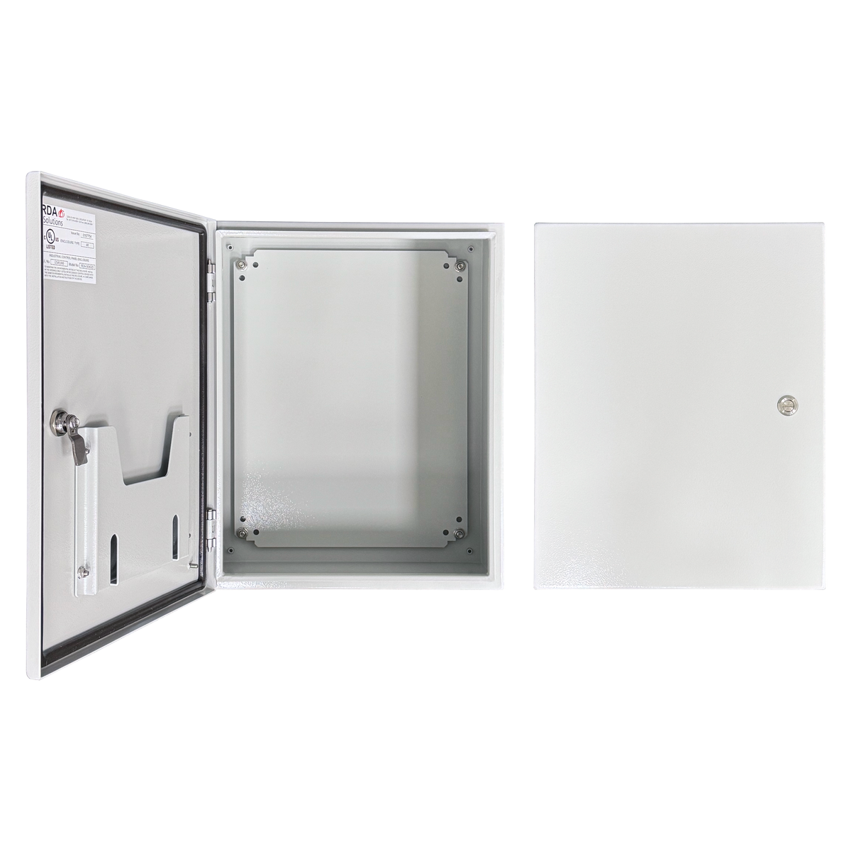 Vizor 20" x 16" x 8" Steel Control Panel Enclosure - UL Listed Type 4X (CP-201608-UL)