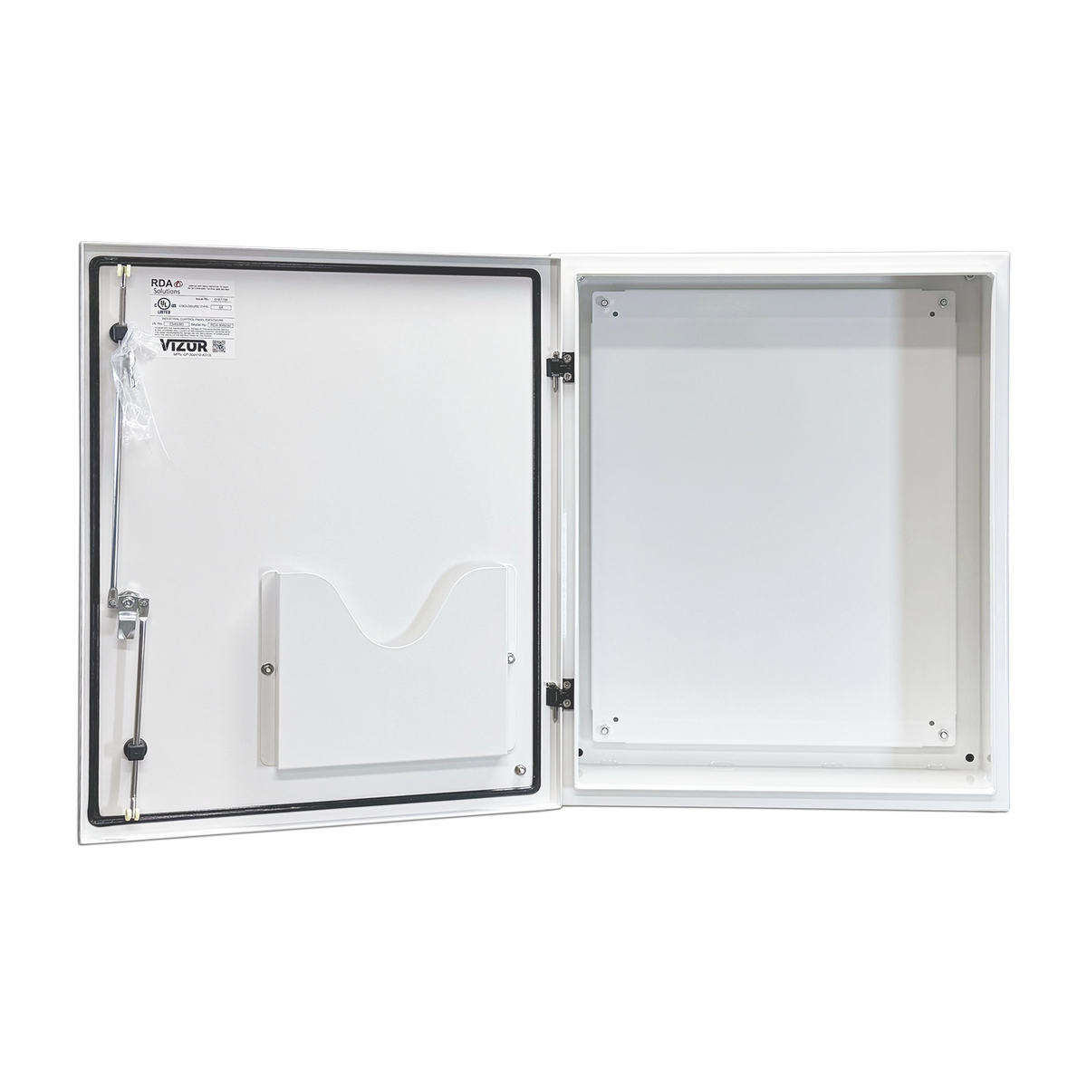 Vizor 30" x 24" x 10" Aluminum Control Panel Enclosure - 3-Point Latch, UL Listed Type 4X (CP-302410-A3-UL)