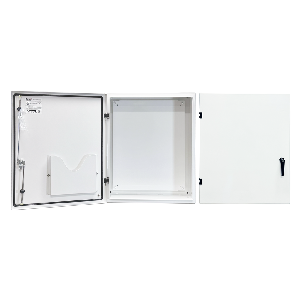 Vizor 30" x 24" x 10" Aluminum Control Panel Enclosure - 3-Point Latch, UL Listed Type 4X (CP-302410-A3-UL)