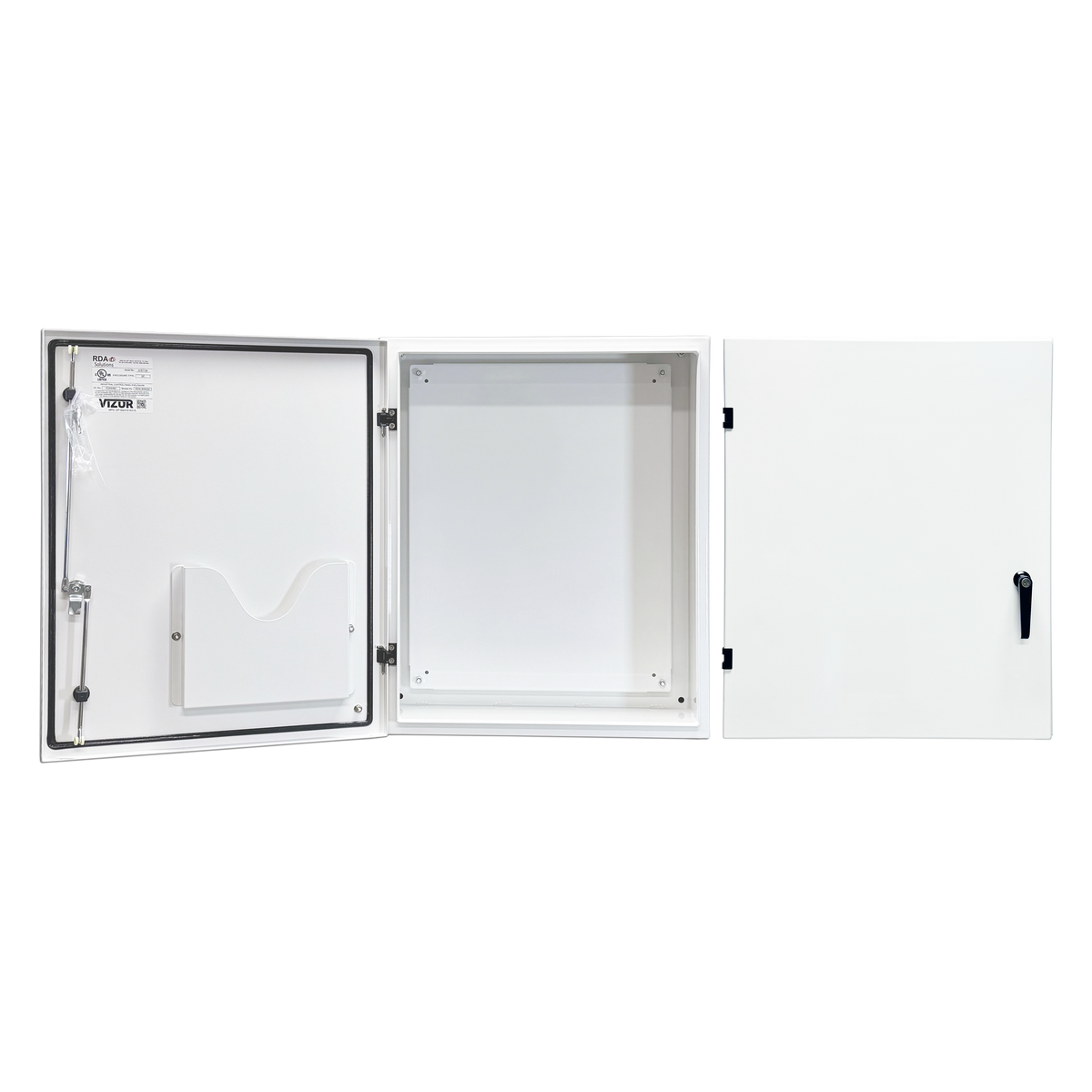 Vizor 30" x 24" x 10" Aluminum Control Panel Enclosure - 3-Point Latch, UL Listed Type 4X (CP-302410-A3-UL)