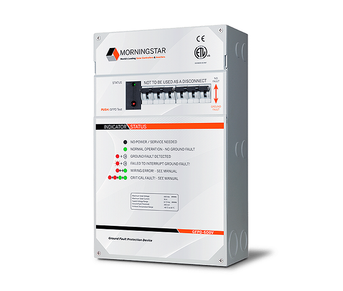 Morningstar GFPD-600V Ground Fault Protection Device (600V / 50A)
