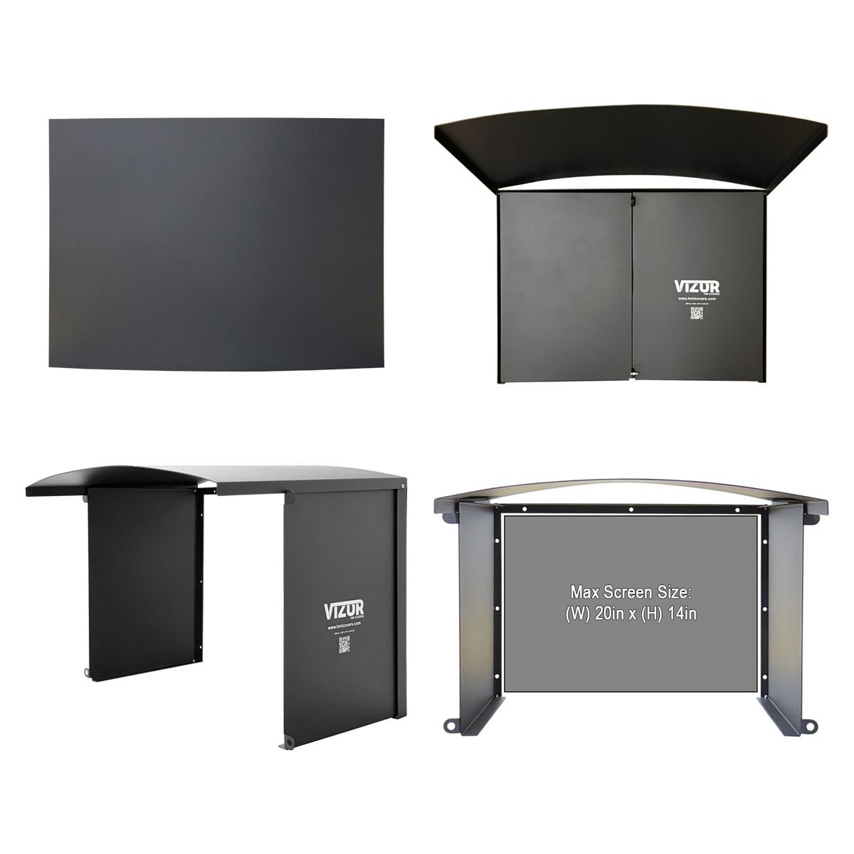 Vizor Extra Large HMI Cover - 14.25" x 19.875" Max Screen Size (HMI-XL-1420)