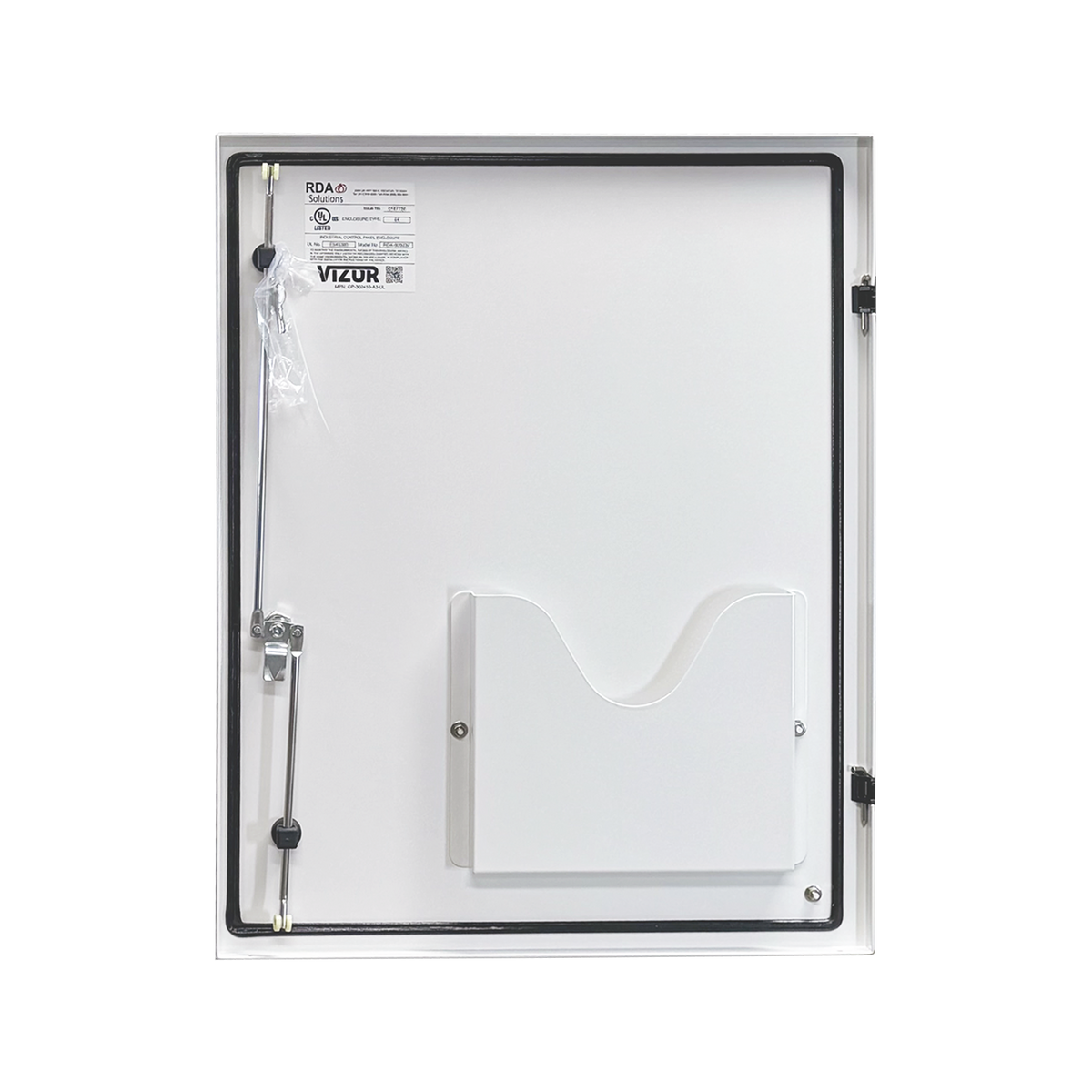 Vizor 30" x 24" x 10" Aluminum Control Panel Enclosure - 3-Point Latch, UL Listed Type 4X (CP-302410-A3-UL)